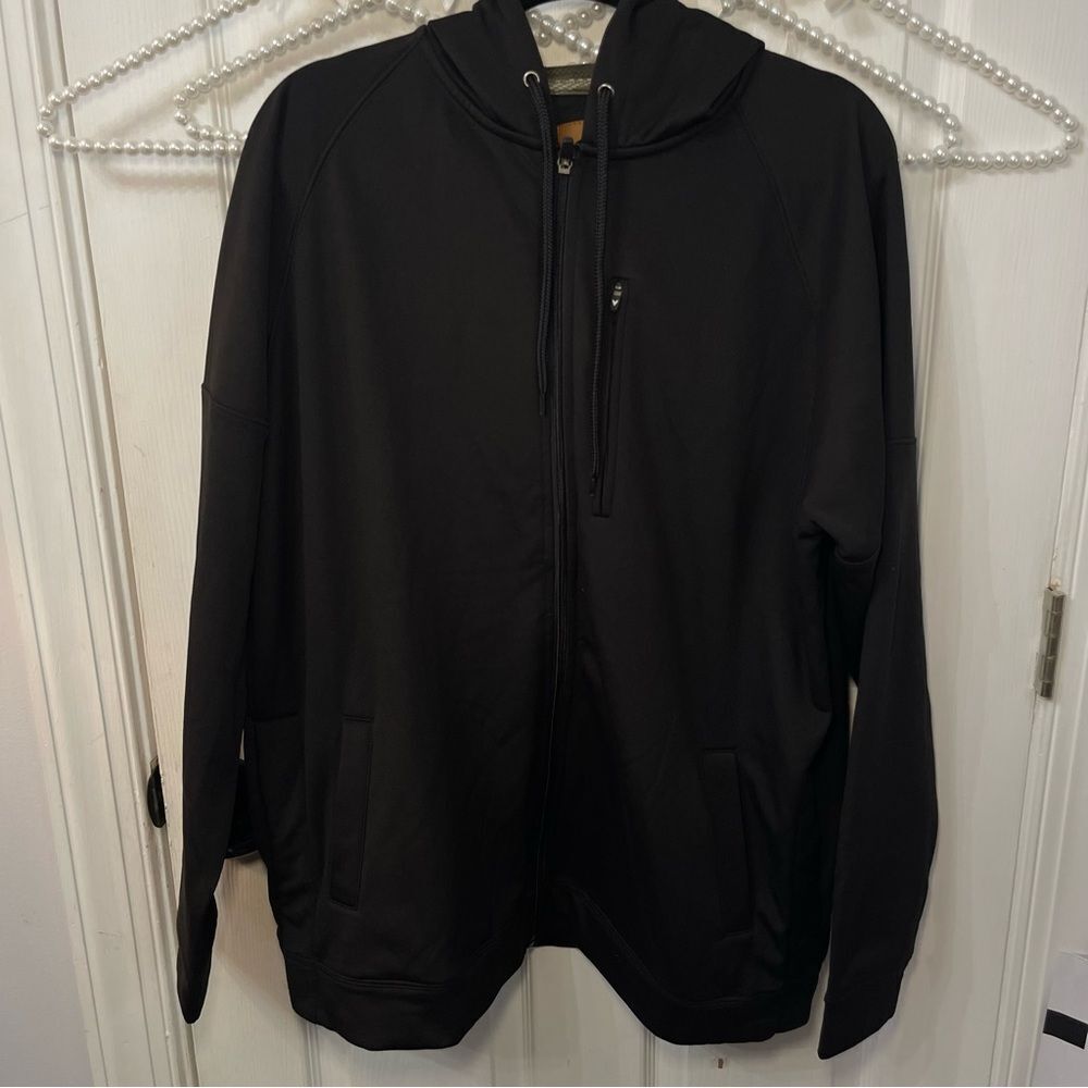 Black Zip-Up Hoodie NEW